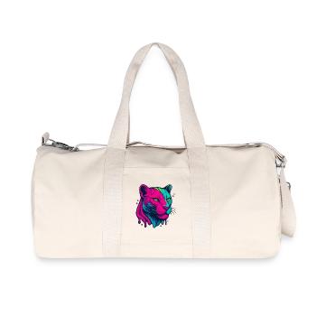 Neon Panther - Recycled Canvas Sports Bag by Stanley/Stella - natural - Front
