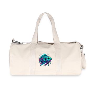 Neon Fish - Recycled Canvas Sports Bag by Stanley/Stella - natural - Front