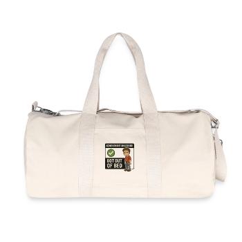 Achievement Unlocked – Got Out of Bed - Recycled Canvas Sports Bag by Stanley/Stella - natural - Front