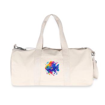 Rainbow Fish - Recycled Canvas Sports Bag by Stanley/Stella - natural - Front