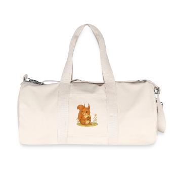 Forêt nordique - Écureuil - Sac de sport en toile recyclée Stanley/Stella - blanc naturel - Devant