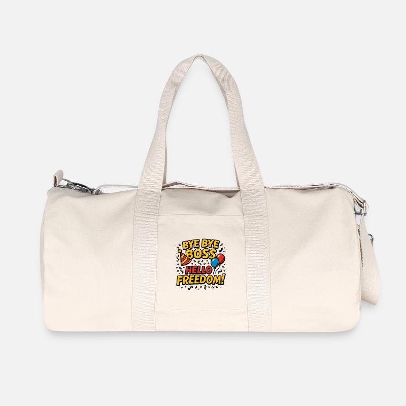 Bye Bye Patron Hello Freedom - Recycled Canvas Sports Bag by Stanley/Stella - natural