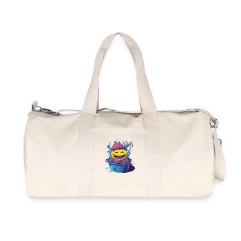 Soupe au cerveau - Sac de sport en toile recyclée Stanley/Stella - blanc naturel - Devant