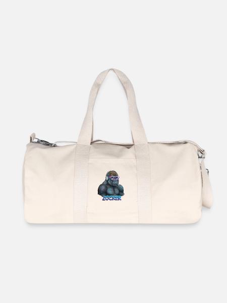 Gorille joueur - Sac de sport en toile recyclée Stanley/Stella - blanc naturel