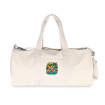 Sunny Beach Paradise Surf Design - Sac de sport en toile recyclée Stanley/Stella - blanc naturel - Devant