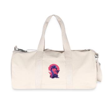 Sundowner Flamingo - Recycled Canvas Sports Bag by Stanley/Stella - natural - Front
