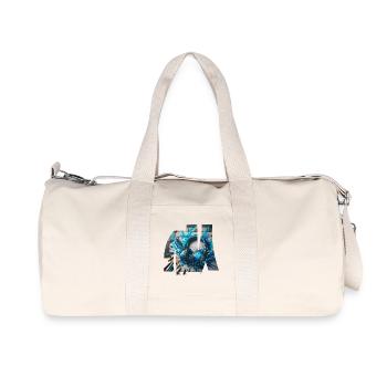 Grafischer Rhythmus und chromatischer Klang. - Recycelte Canvas-Sporttasche von Stanley/Stella - Naturweiß - Vorne