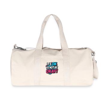 It's OK to Not Be OK – Pop Art Shirt Mental Health - Recycled Canvas Sports Bag by Stanley/Stella - natural - Front