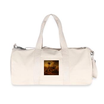 Das Ende der Welt - Recycelte Canvas-Sporttasche von Stanley/Stella - Naturweiß - Vorne