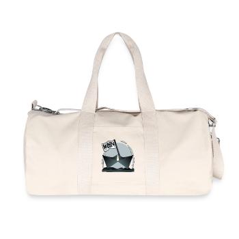 Papierschiff Papierboot MOIN - Recycelte Canvas-Sporttasche von Stanley/Stella - Naturweiß - Vorne