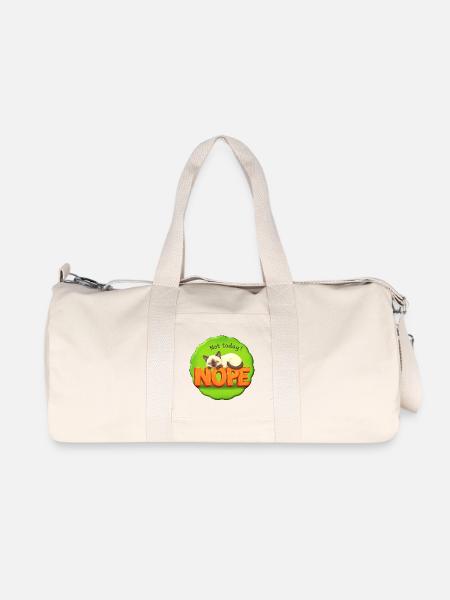 Chat Je n’en ai pas envie - pas aujourd’hui - Sac de sport en toile recyclée Stanley/Stella - blanc naturel