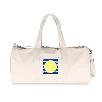 SUMMER FRUITS LEMONS SEA - Recycled Canvas Sports Bag by Stanley/Stella - natural - Front