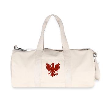 Pologne Polska aigle drapeau drapeau épique cadeau - Sac de sport en toile recyclée Stanley/Stella - blanc naturel - Devant