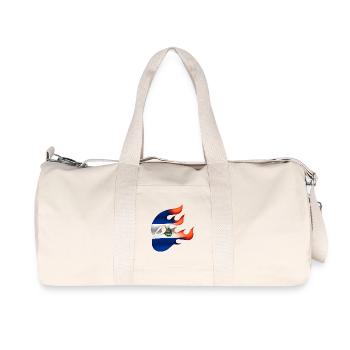 Flag of El Salvador - The Savior - Ninja - Recycled Canvas Sports Bag by Stanley/Stella - natural - Front