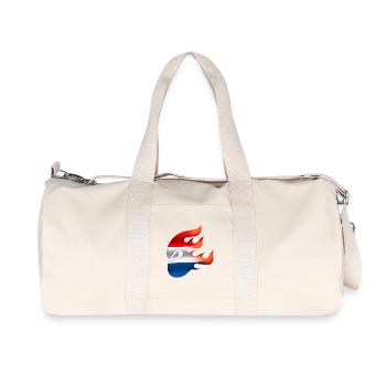Flag of the Netherlands - Netherlands - Ninja - Recycled Canvas Sports Bag by Stanley/Stella - natural - Front
