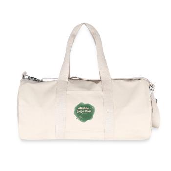 Matcha Yoga Club  - Recycelte Canvas-Sporttasche von Stanley/Stella - Naturweiß - Vorne