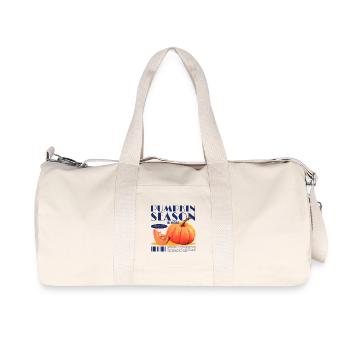 Saison des citrouilles – C’est l’heure de la citrouille - Sac de sport en toile recyclée Stanley/Stella - blanc naturel - Devant