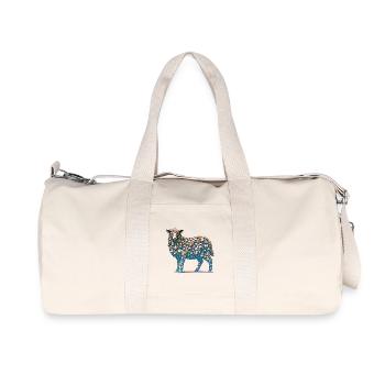 Wolf in Sheep's Clothing - Recycled Canvas Sports Bag by Stanley/Stella - natural - Front