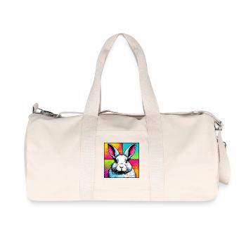 lapin - Sac de sport en toile recyclée Stanley/Stella - blanc naturel - Devant