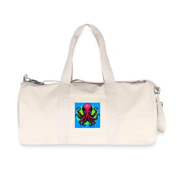 Octopus - Recycled Canvas Sports Bag by Stanley/Stella - natural - Front