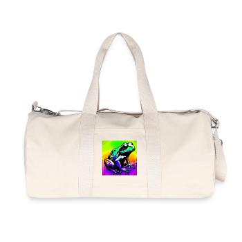 grenouille - Sac de sport en toile recyclée Stanley/Stella - blanc naturel - Devant