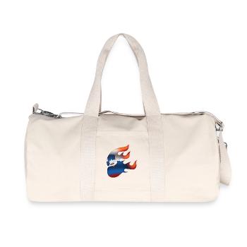 Slovenian Flag - Slovenia - Ninja - Recycled Canvas Sports Bag by Stanley/Stella - natural - Front