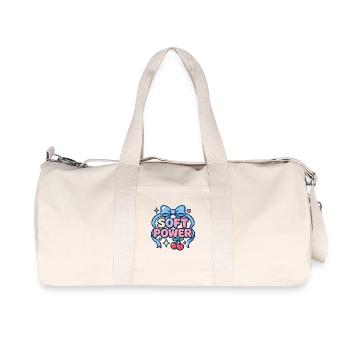 Soft Power – Kawaii Loop - Recycled Canvas Sports Bag by Stanley/Stella - natural - Front