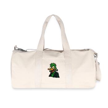 Frankenquack – Verrückte Halloween-Ente - Recycelte Canvas-Sporttasche von Stanley/Stella - Naturweiß - Vorne