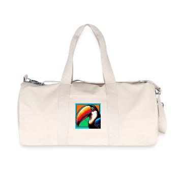 Tukan - Recycelte Canvas-Sporttasche von Stanley/Stella - Naturweiß - Vorne