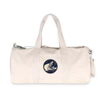 Col de la Colombière – French Alps, France - Recycled Canvas Sports Bag by Stanley/Stella - natural - Front