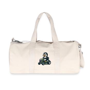 Tondeuse à gazon pingouin mignon horticulture - Sac de sport en toile recyclée Stanley/Stella - blanc naturel - Devant