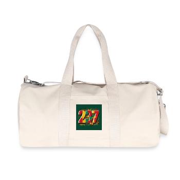Numéros Festifs Année en Couleurs Vives - Sac de sport en toile recyclée Stanley/Stella - blanc naturel - Devant