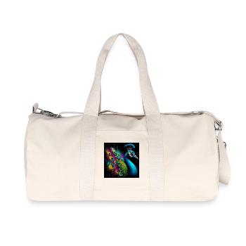 peacock - Recycled Canvas Sports Bag by Stanley/Stella - natural - Front