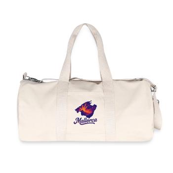 Mallorca Island Holiday Silhouette Summer Gift - Recycled Canvas Sports Bag by Stanley/Stella - natural - Front