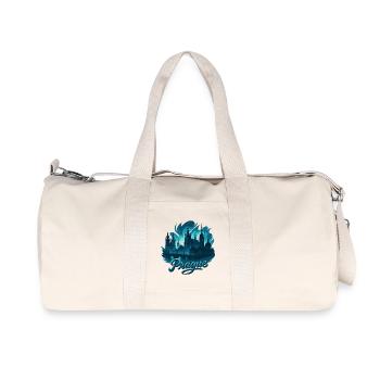 Prague Praha Capital Czech Republic Maritime Gift - Recycled Canvas Sports Bag by Stanley/Stella - natural - Front
