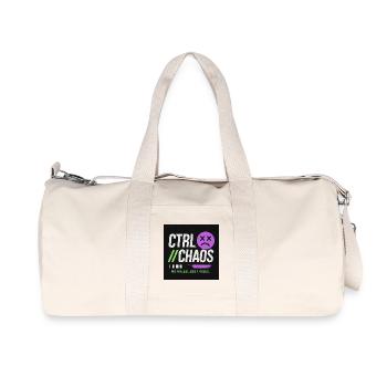 Ctrl Chaos Grün und Lila - Urban Design Sneaker - Recycelte Canvas-Sporttasche von Stanley/Stella - Naturweiß - Vorne