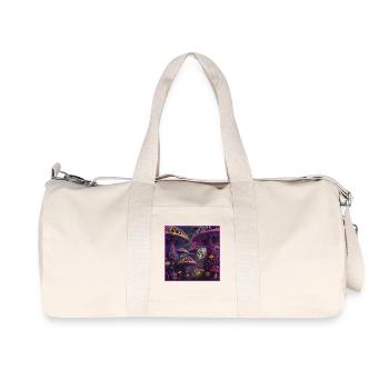 Mystischer Pilzschädelwald - Recycelte Canvas-Sporttasche von Stanley/Stella - Naturweiß - Vorne