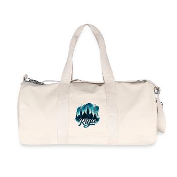 Riga Capital Latvia Baltic States Maritime Gift - Recycled Canvas Sports Bag by Stanley/Stella - natural - Front