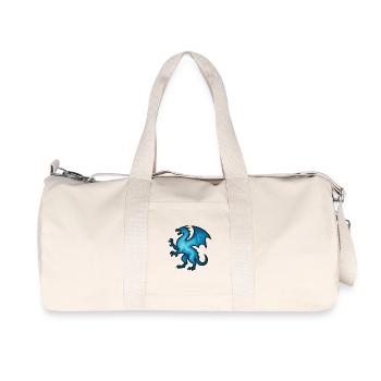 Animal de l’âme et être gardien : Dragon - Sac de sport en toile recyclée Stanley/Stella - blanc naturel - Devant