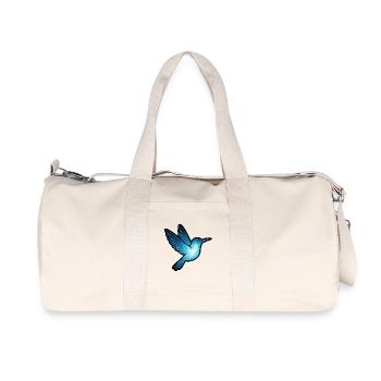 Animal de l’âme et être gardien : Colibri - Sac de sport en toile recyclée Stanley/Stella - blanc naturel - Devant