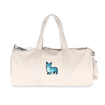 Soul Animal and Guardian Being: Corgie - Recycled Canvas Sports Bag by Stanley/Stella - natural - Front