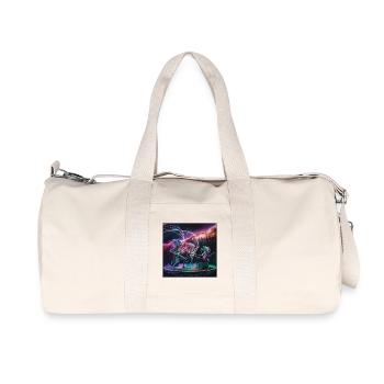 Galactic Alien Band Concert T-Shirt - Recycled Canvas Sports Bag by Stanley/Stella - natural - Front