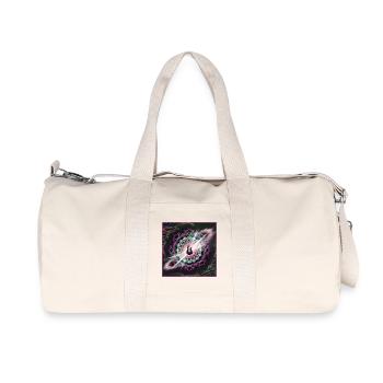 Neon Cosmic Guitar Explosion - Recycled Canvas Sports Bag by Stanley/Stella - natural - Front