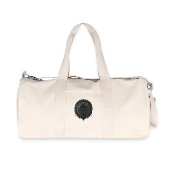 Avi Collection - Royal Wolf Emblem - Recycelte Canvas-Sporttasche von Stanley/Stella - Naturweiß - Vorne