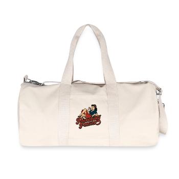 Rockabilly Forever Cherries Wife 50s Gift - Recycled Canvas Sports Bag by Stanley/Stella - natural - Front