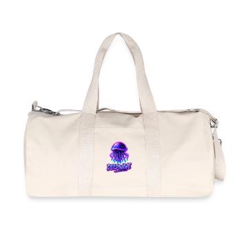 Neon Qualle Deepwave Design - Recycelte Canvas-Sporttasche von Stanley/Stella - Naturweiß - Vorne