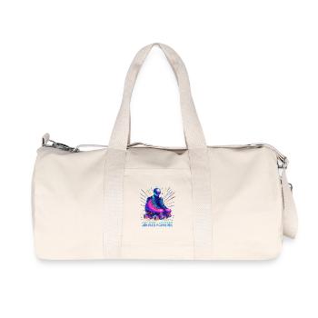 Style roller derby néon - Sac de sport en toile recyclée Stanley/Stella - blanc naturel - Devant