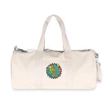Auf dem Weg zur Schule, zurück in die Schule, Geschenkidee - Recycelte Canvas-Sporttasche von Stanley/Stella - Naturweiß - Vorne