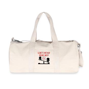 DICTONS DIÉTÉTIQUES - PERTE DE POIDS - REQUINS - Sac de sport en toile recyclée Stanley/Stella - blanc naturel - Devant