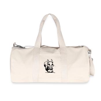 Coffee makes the squirrel awake and funny - Recycled Canvas Sports Bag by Stanley/Stella - natural - Front
